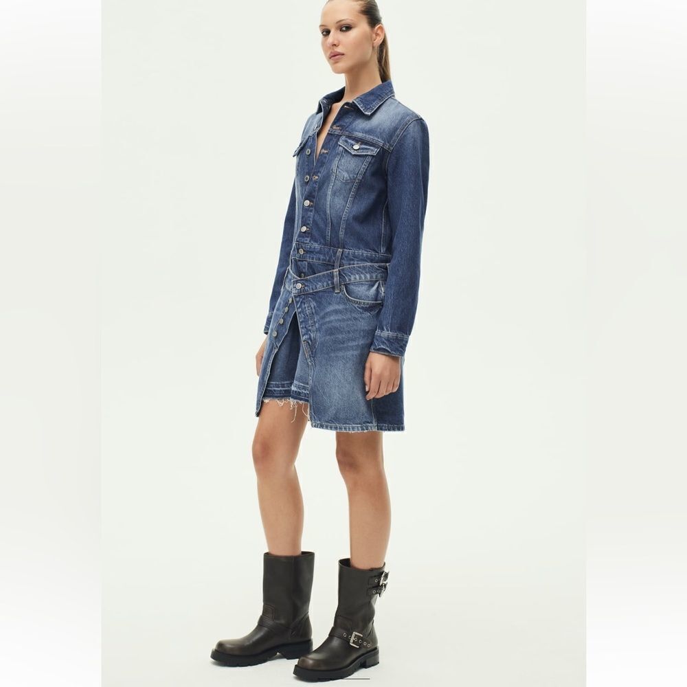 Zara ZW DENIM DRESS - Picture 4 of 10